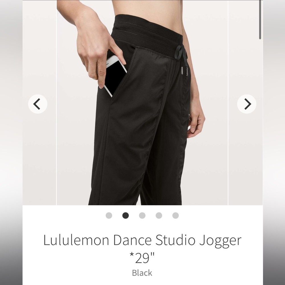 Lululemon Dance Studio Jogger
*29"
Black. Size 4. EUC - Picture 2 of 13
